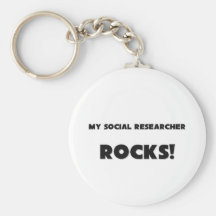 MY Social Researcher ROCKS! Keychain