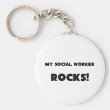 MY Social Worker ROCKS! Key Chains