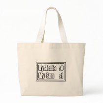 My Son Beat Dyslexia (Scoreboard) Canvas Bags