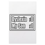 My Son Beat Dyslexia (Scoreboard) Personalized Stationery