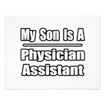 My Son Is A Physician Assistant Personalized Invitations
