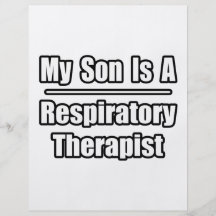 My Son Is A Respiratory Therapist Personalized Flyer