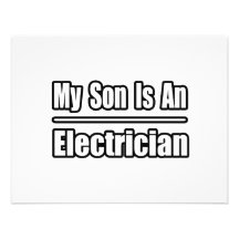 My Son Is An Electrician Invite