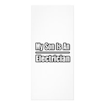 My Son Is An Electrician Personalized Rack Card