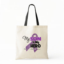 My Son is My Hero - Purple Ribbon Bag