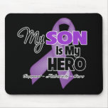 My Son is My Hero - Purple Ribbon Mouse Pads