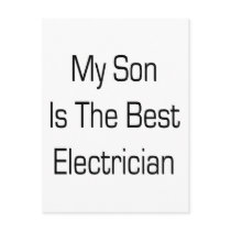 My Son Is The Best Electrician Postcards