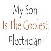 My Son Is The Coolest Electrician Stickers