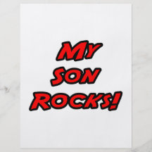 My Son Rocks Flyer Design
