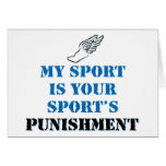 My sport is your sports punishment - track cards