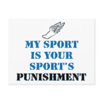 My sport is your sports punishment - track postcards