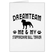 My Staffordshire Bull Terrier Dog Greeting Cards