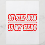 My Step Mom Is My Hero Flyer Design