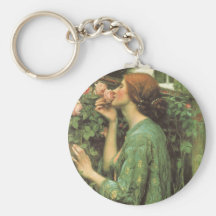 My Sweet Rose (Soul of the Rose) by Waterhouse Keychain