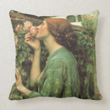 My Sweet Rose (Soul of the Rose) by Waterhouse Throw Pillow