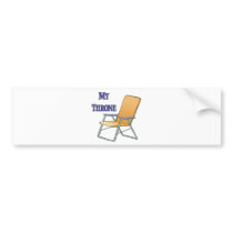 My Throne Bumper Sticker