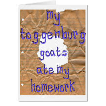 My Toggenburg Goats Ate My Homework Cards