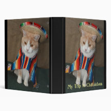 My Trip to Chihuahua Vinyl Binder