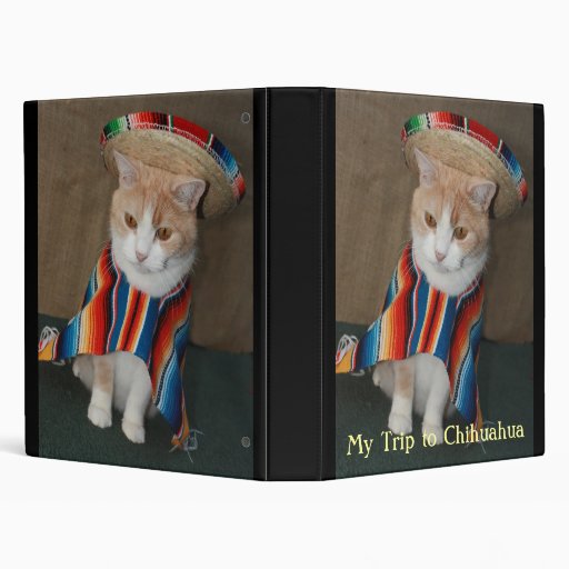 My Trip to Chihuahua Vinyl Binder