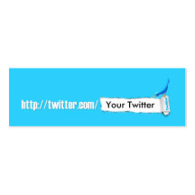 My Twitter Business Card Template