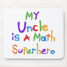 My Uncle Math Superhero T-shirts and Gifts Mousepads