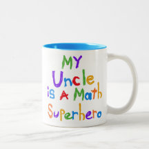 My Uncle Math Superhero T-shirts and Gifts Mug