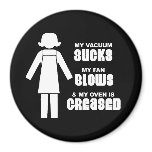 MY VACUUM SUCKS T-shirt magnets