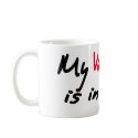 My Valentine is in Iraq valentines day love mugs