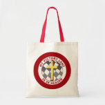 MY VICTORY LANE IS IN HEAVEN TOTE BAGS