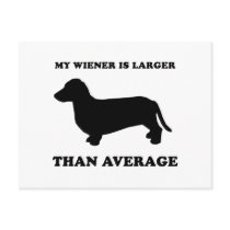 My wiener is larger than average