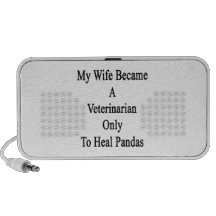 My Wife Became A Veterinarian Only To Heal Pandas. Laptop Speakers