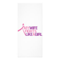 my wife fights like a girl rack card design