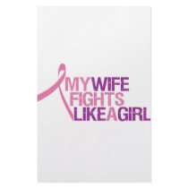 my wife fights like a girl stationery paper