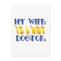 MY WIFE IS A HOT DOCTOR POSTCARDS