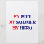 My Wife, My Soldier, My Hero Flyers