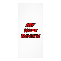 My Wife Rocks Custom Rack Card