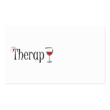 My (Wine) Therapy Business Card Templates