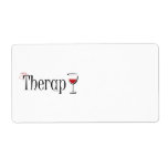 My (Wine) Therapy Personalized Shipping Labels