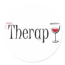 My (Wine) Therapy stickers