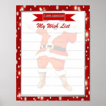 My Wish List Template Poster