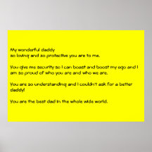 My wonderful daddy posters