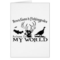 MY WORLD - CATFISH,DEER & TURKEY CARD