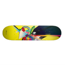 My Yellow Abstract Skate Deck