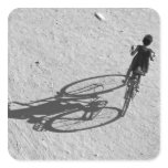 Myamar, Bagan, Young boy riding a huge bike and