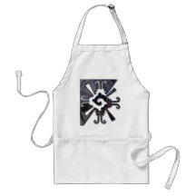 Myan design-polished metal apron