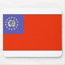 Myanmar Flag Mousepad