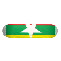 Myanmar Flag Skate Decks