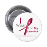Myeloma - I Wear Burgundy For My Grandma Pin