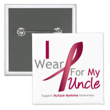 Myeloma - I Wear Burgundy For My Uncle Pin