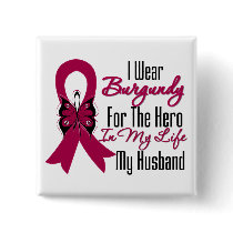 Myeloma Ribbon Hero My Husband Pins